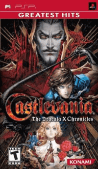Castlevania Dracula X Chronicles PSP US box art